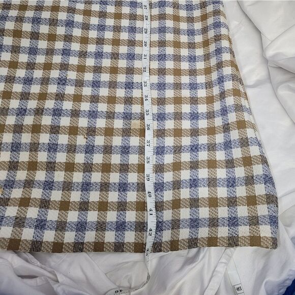 VINTAGE 70s plaid two piece shift dress and matching blazer XL - Picture 17 of 17